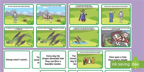 george and the dragon story map