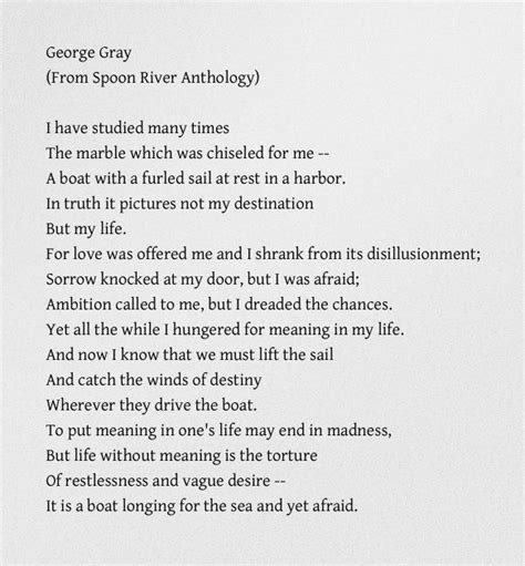 george gray poesia analisi