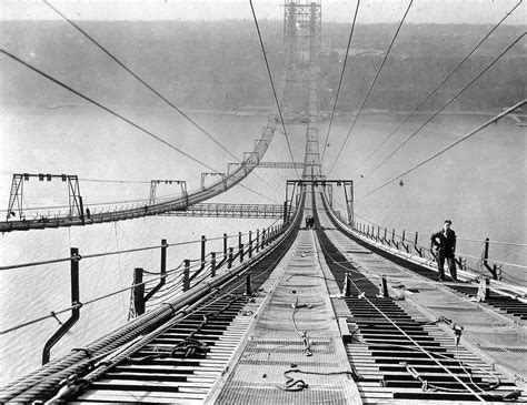 george washington bridge construction photos