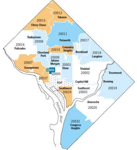 Georgetown Dc Zip Code Map