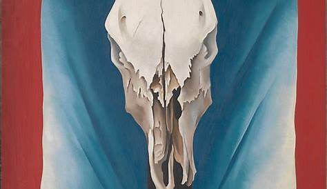 Georgia O'Keeffe (American, 1887–1986)-Cow's Skull: Red, Whi