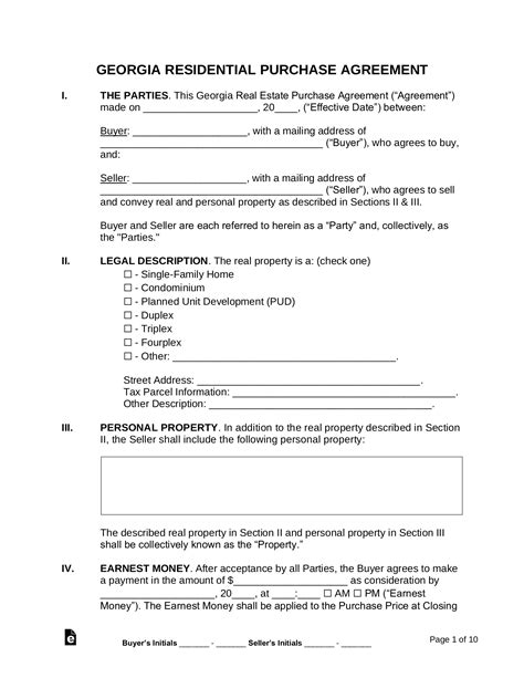 Free New York Land Contract Template PDF Word eForms