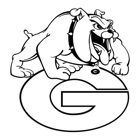georgia bulldogs football coloring pages