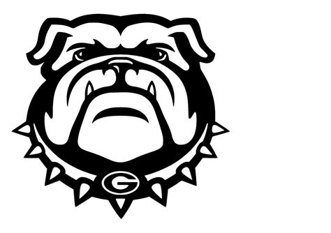 georgia bulldogs logo coloring pages