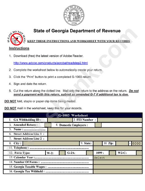 georgia department of revenue tax payment