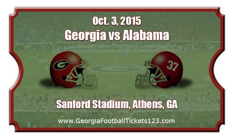 georgia football tickets 2015