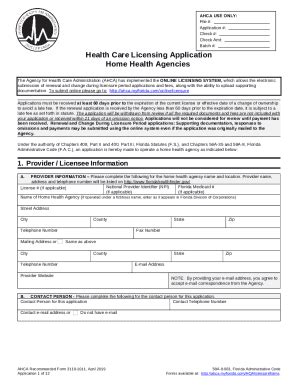 georgia home health license application