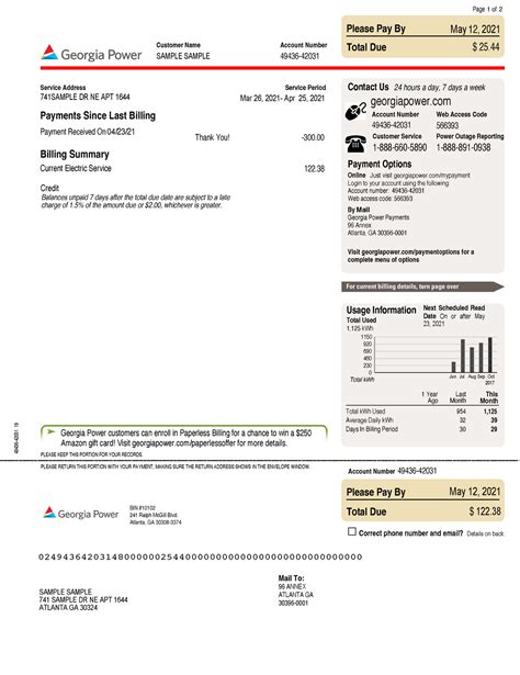 georgia power electricity bill