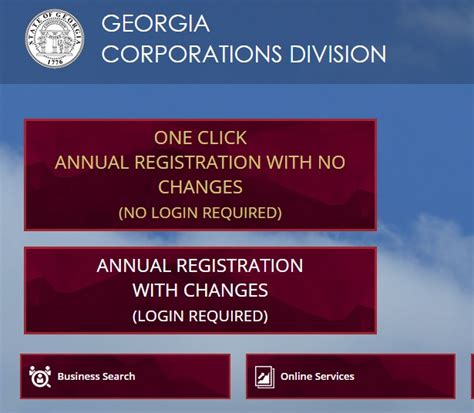 georgia secretary of state renewal online