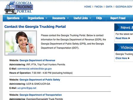 georgia trucking portal instructions