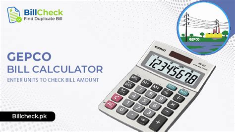 gepco electricity bill calculator