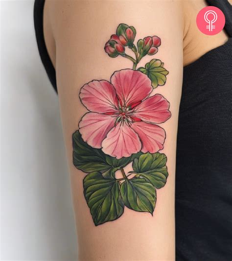Geranium Flowers Tattoo