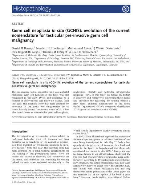 germ cell malignancy