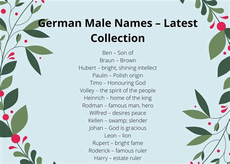 german names that mean death male