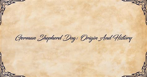 german shepherd dog origin