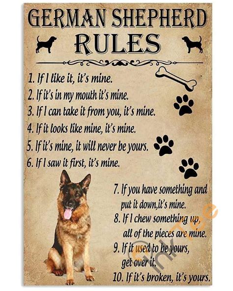 german shepherd rules