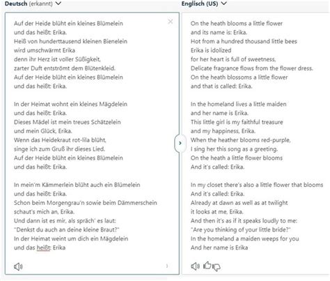 german songs with english lyrics
