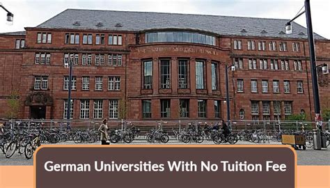 german universities with no tuition fees