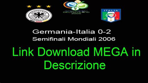 germania italia 2006 partita completa