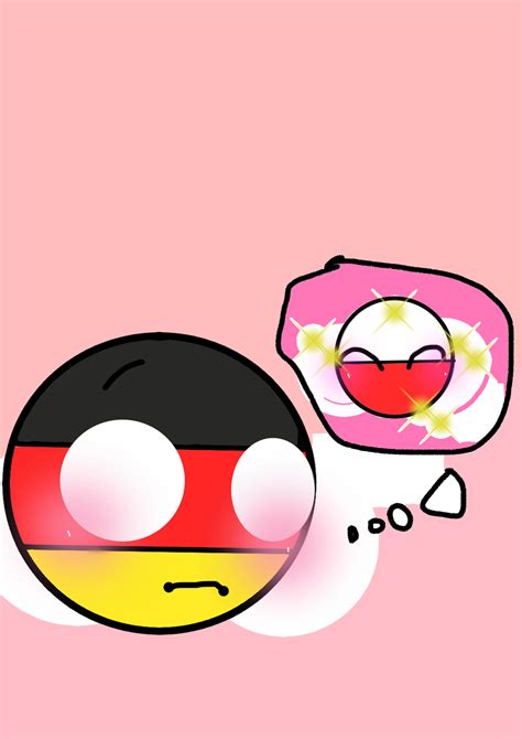 germany and poland countryballs