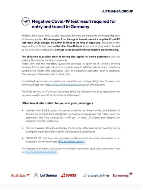 germany covid requirements for travelers