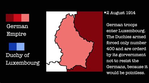 germany invades luxembourg and belgium ww1