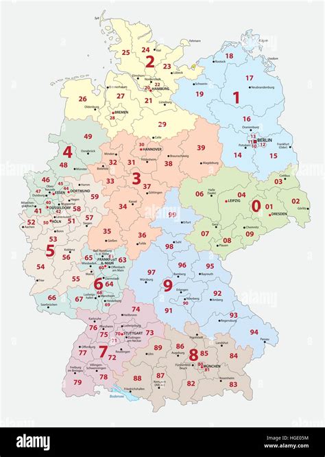 germany postal code map