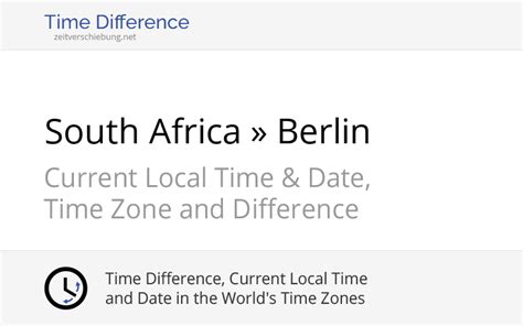 germany time difference with south africa