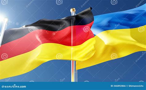 Germany Ukraine Flags