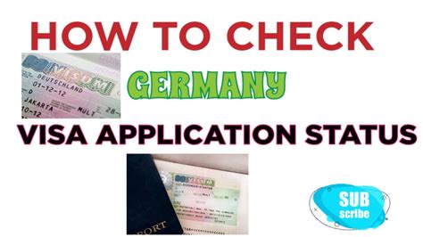 germany visa status check