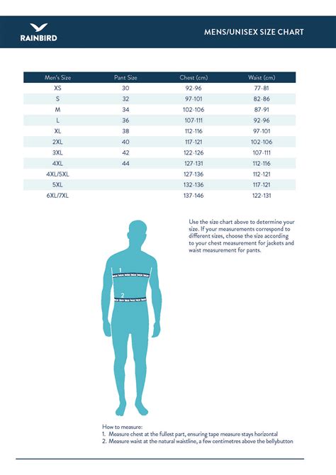 Gerry Shorts Size Chart
