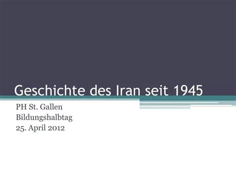 geschichte des iran seit 1950