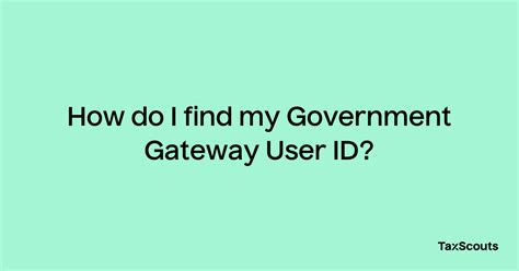 get a government gateway id