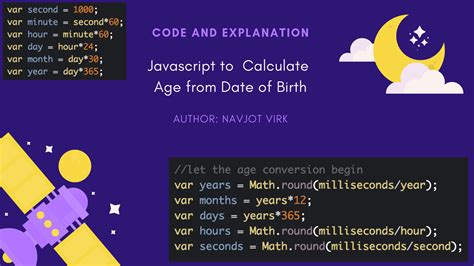 get age from date of birth in javascript