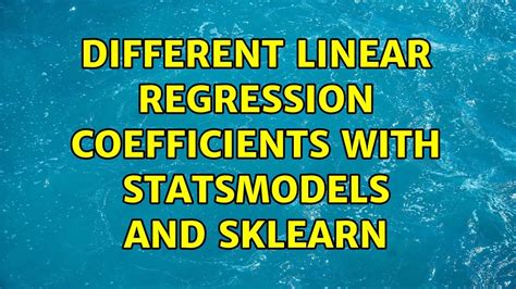 get coefficients from linear regression statsmodels