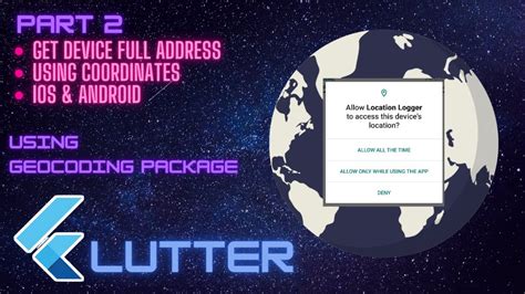get coordinates from address flutter