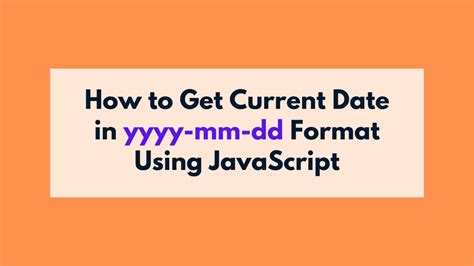get current date in format javascript