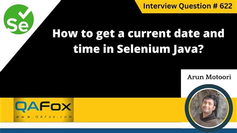 get current date in selenium java