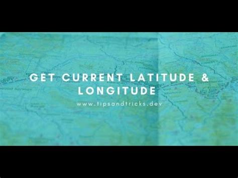get current latitude and longitude javascript