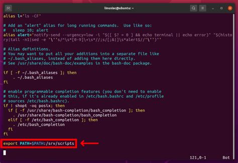get current path in linux command