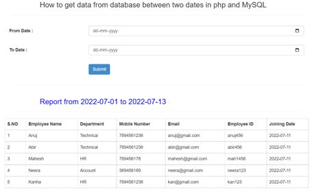 get data from mysql php