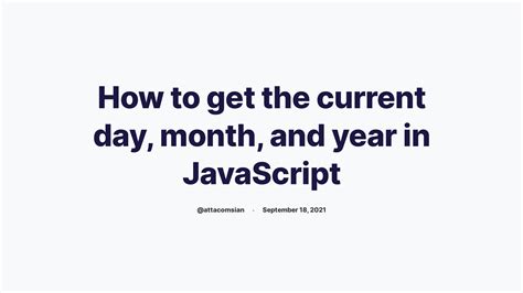 get date month and year from date in javascript