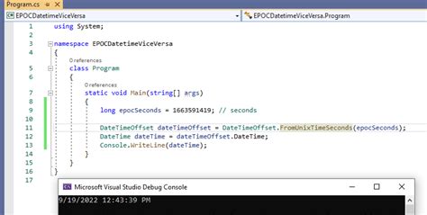 get datetime from unix timestamp c#
