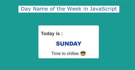 get day name of week from date javascript