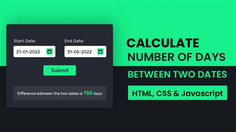 get days difference between two dates js
