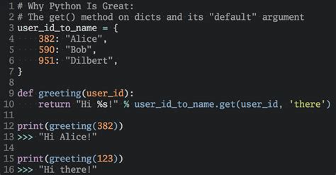 get default value python