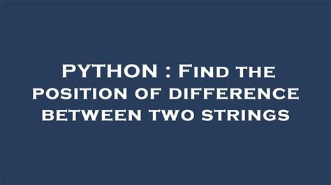 Get Difference Between Two Strings Online