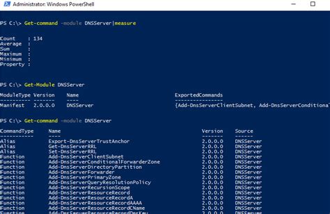 get dns server list powershell