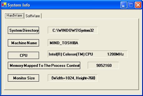 Get Hardware Information Windows C#