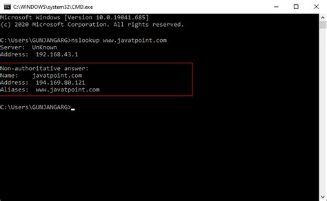 get ip from hostname bash